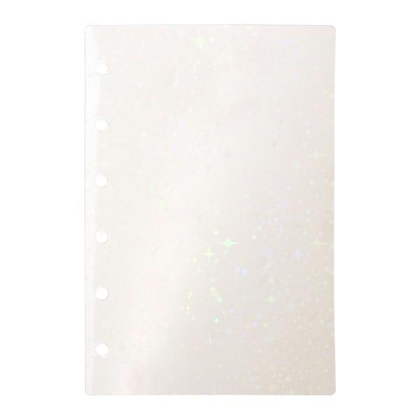 Mine ミニ6サイズ システム手帳リフィル 5枚入 キラキラ台紙 MY37