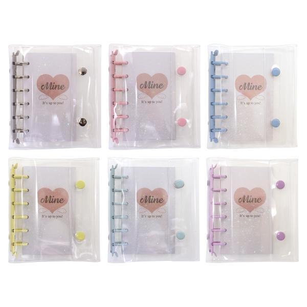 Mine ミニ6サイズ システム手帳 バインダーセット リング径20mm