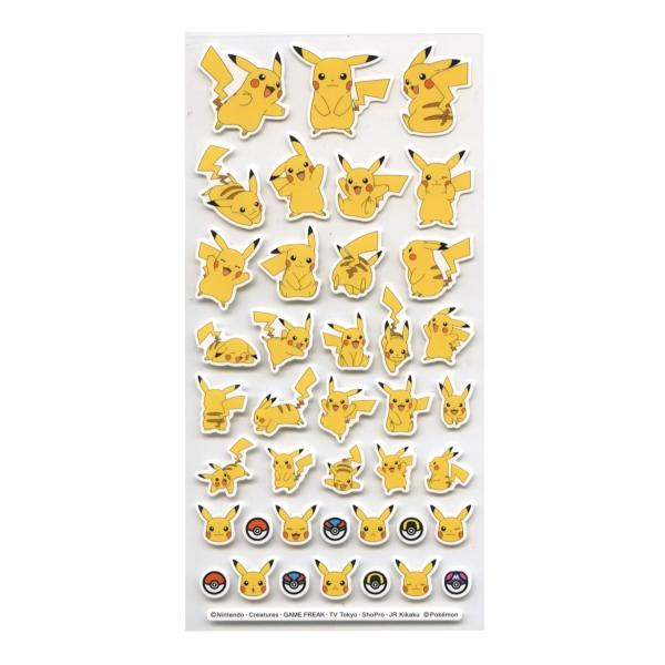 ポケモン 4サイズ ステッカー ピカチュウ 300732 : 文具・文房具のKDM