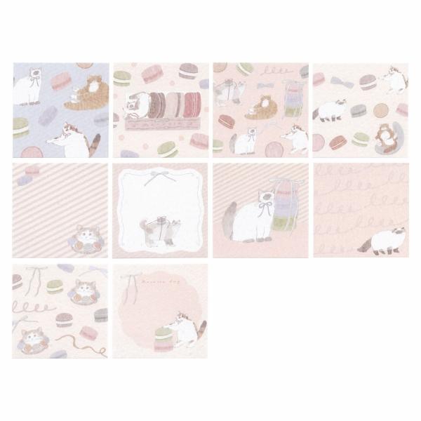 トビマツショウイチロウ おりがみメモ 100枚 マカロン QO116 : 文具