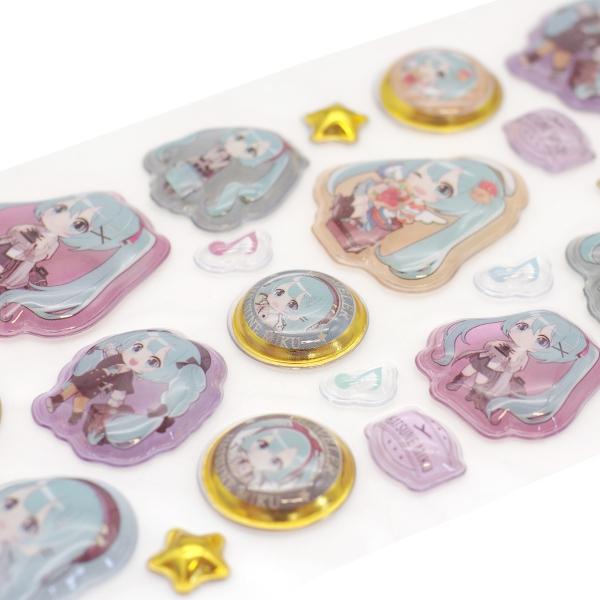 初音ミク うるちゅる ポップシール ボンボヤージュ 立体 138162 : 文具