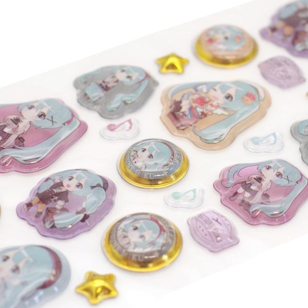 初音ミク うるちゅる ポップシール ボンボヤージュ 立体 138162 : 文具