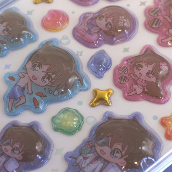 名探偵コナン うるちゅる ポップシール マリン 138667 : 文具・文房具