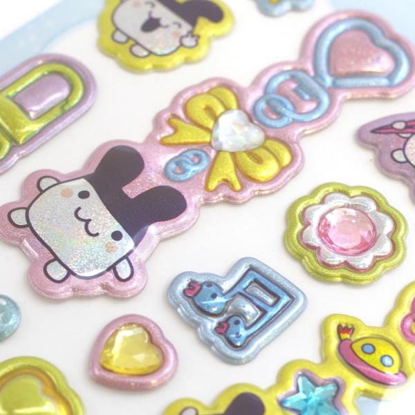 ぷくキラチャームステッカー みみっち 137738 : 文具・文房具のKDM