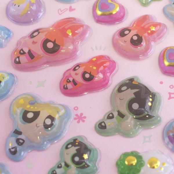うるちゅるポップシール パワーパフガールズ 132224 : 文具・文房具の