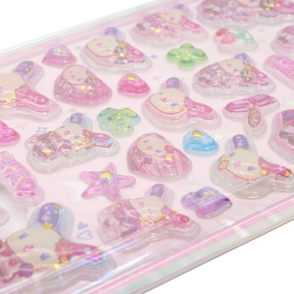 うるちゅる ポップシール サンリオ ウサハナ/コギャル 139155 : 文具