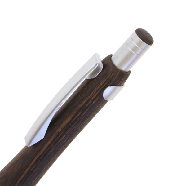 【希少】木軸ポールペン S20/エストゥエンティ木軸 ノック式 油性ボールペン 0.7mm ダーク