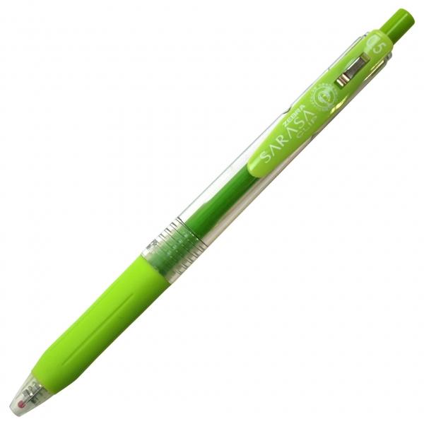 ゲルボールペン サラサクリップ(0.5mm) ライトグリーン JJ15-LG : 文具