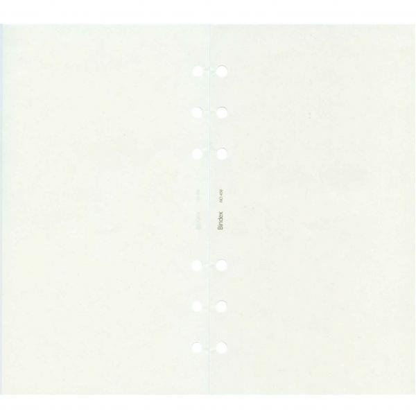 バイブルサイズリフィル456 無地(ホワイト)100枚入り バインデックス