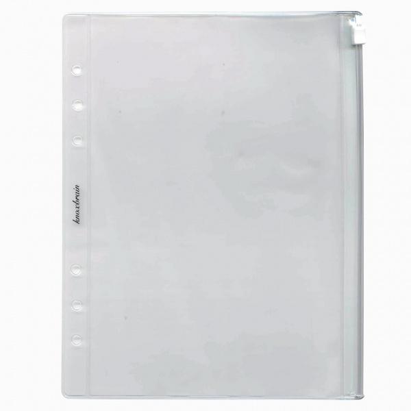 A5サイズ ファスナー付クリアポケット システム手帳リフィル 524