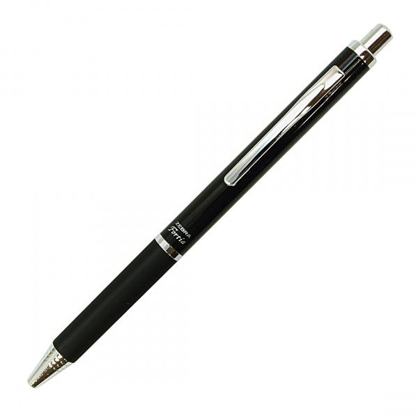 油性ボールペン フォルティア 300 黒軸/黒インク BA80-BK : 文具