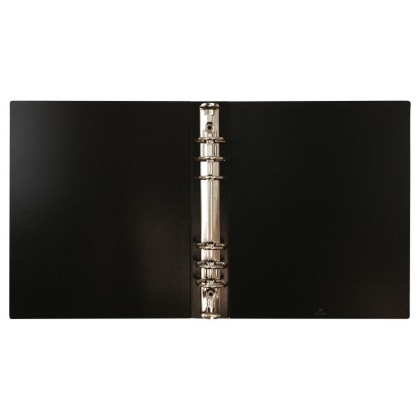 A5サイズ 6穴 保存バインダー リング径30mm ブラック 0601-011 : 文具