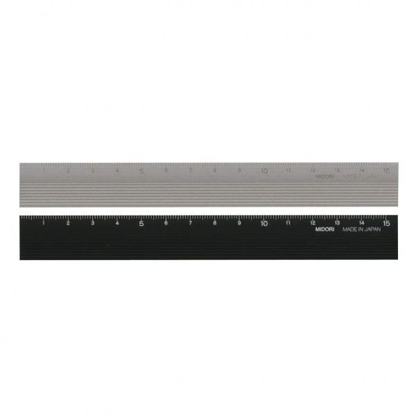 アルミ定規 15cm 黒 42256-006 : 文具・文房具のKDM ヤフー店 - 通販 