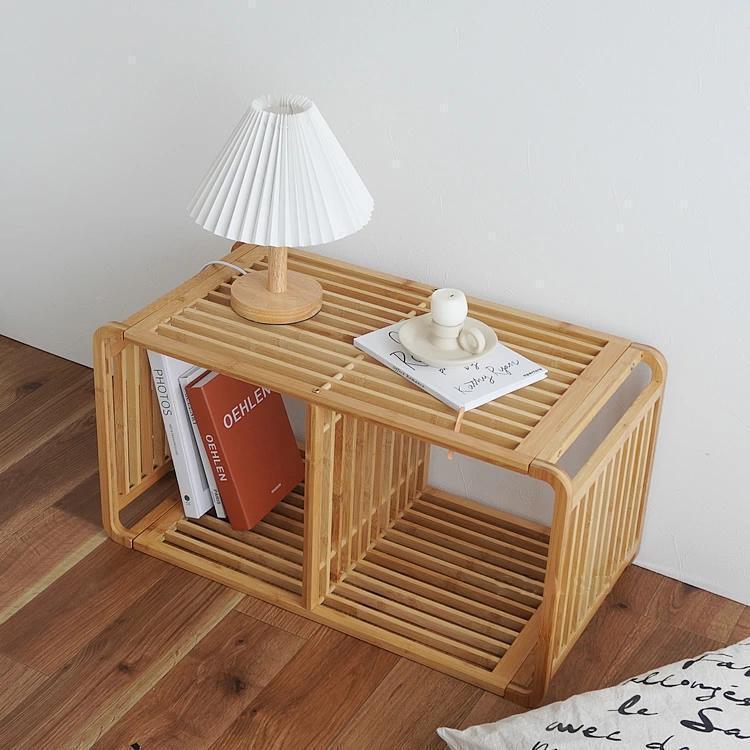 棚 ラック 収納シェルフ 1段2段3段 竹製 フラワーラック 花台 オープンラック ナイトテーブル ソファーテーブル おしゃれ サイドテーブル