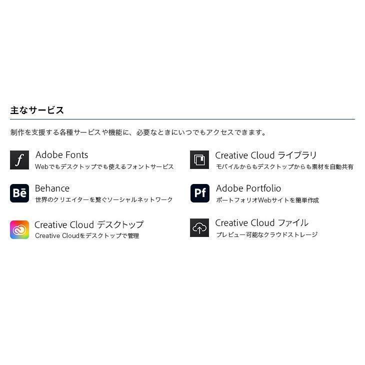 Adobe Creative Cloud 【12ヵ月】 オンラインコード版 Windows/Mac 対応 | 動画 8K 4K VR 画像 写真 イラスト デザイン フォント｜ke-aisutoa｜10