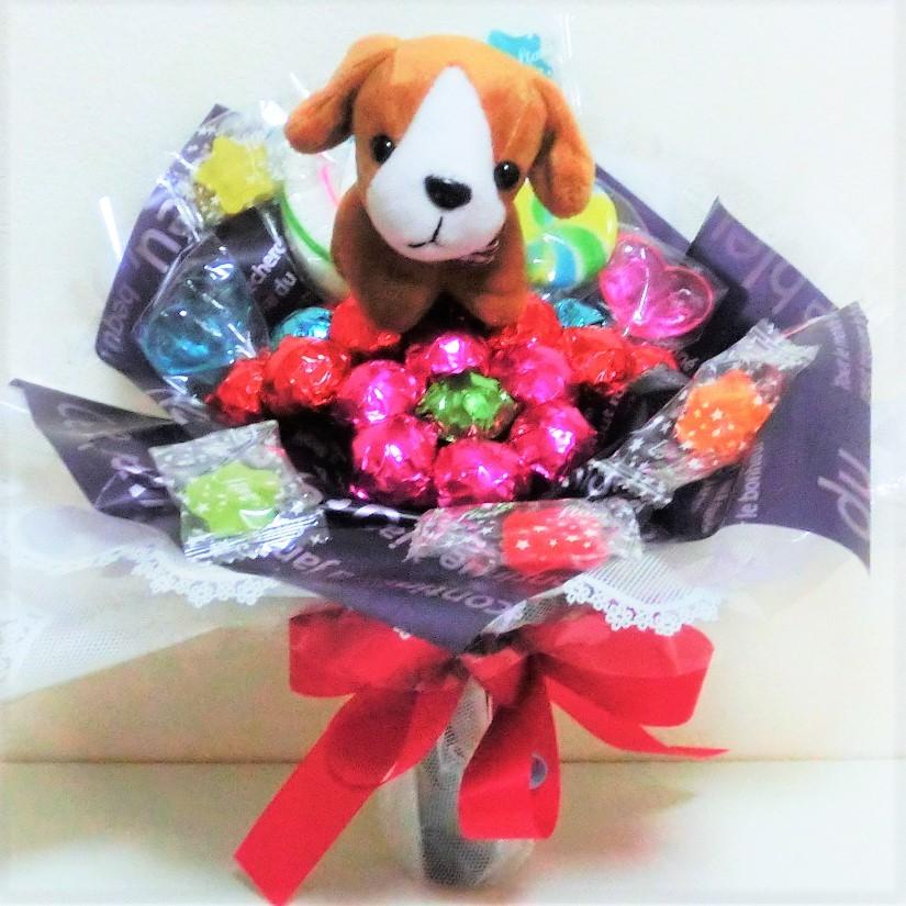 キャンディブーケ キャンディーブーケ 手持ち子犬ちゃん ラッセルテリア お菓子ブーケ ピアノ バレエ 発表会 花束 Cb Tmkn Rt キャンディブーケ La Cerise 通販 Yahoo ショッピング