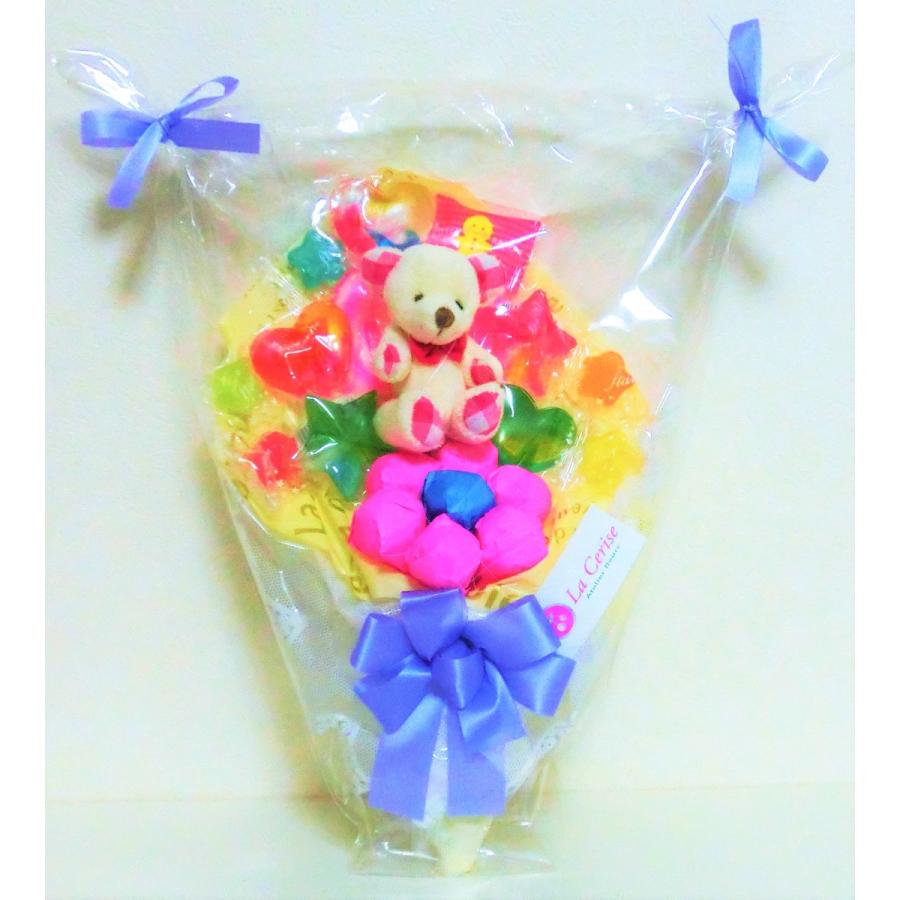 爆買いセール キャンディブーケ キャンディーフラワー 手持ちsサイズ シロクマさん ピンク お菓子ブーケ 子供 プレゼント ピアノ ダンス 発表会 花束 Cisama Sc Gov Br