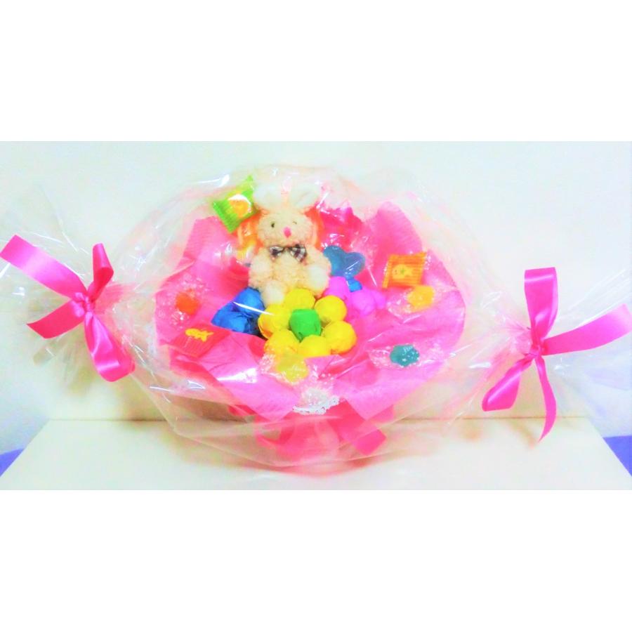 訳あり品送料無料 キャンディブーケ キャンディーブーケ 手持ちウサギさん お菓子ブーケ 子供 プレゼント ピアノ ダンス 発表会 花束 Spurs Sc