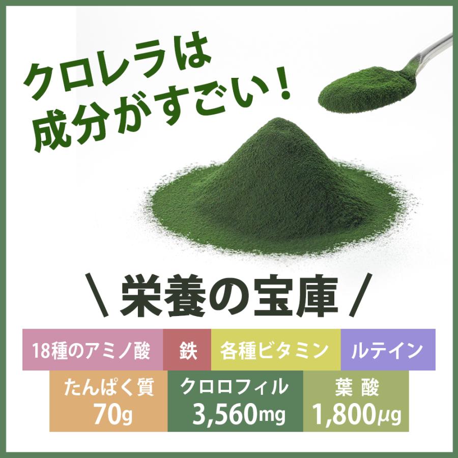 健康食品の原料屋 ヤエヤマ クロレラ 八重山クロレラ 無添加 100％ 粉末 石垣島産 約66日分 200g&times;1袋