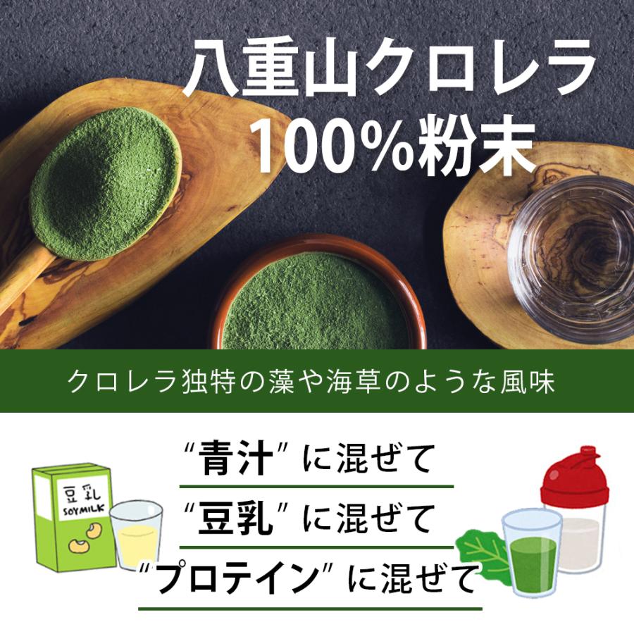 健康食品の原料屋 ヤエヤマ クロレラ 八重山クロレラ 無添加 100％ 粉末 石垣島産 約66日分 200g&times;1袋