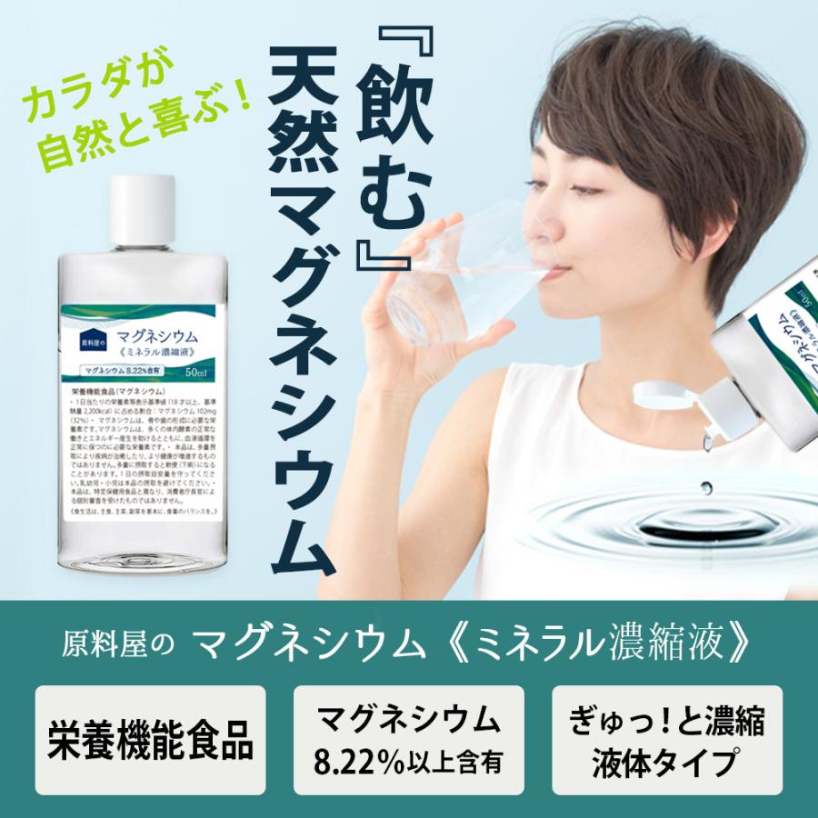 マグネシウム ミネラル濃縮液 [ 約16ヵ月分 50ml×10個 ] 塩水湖水 高