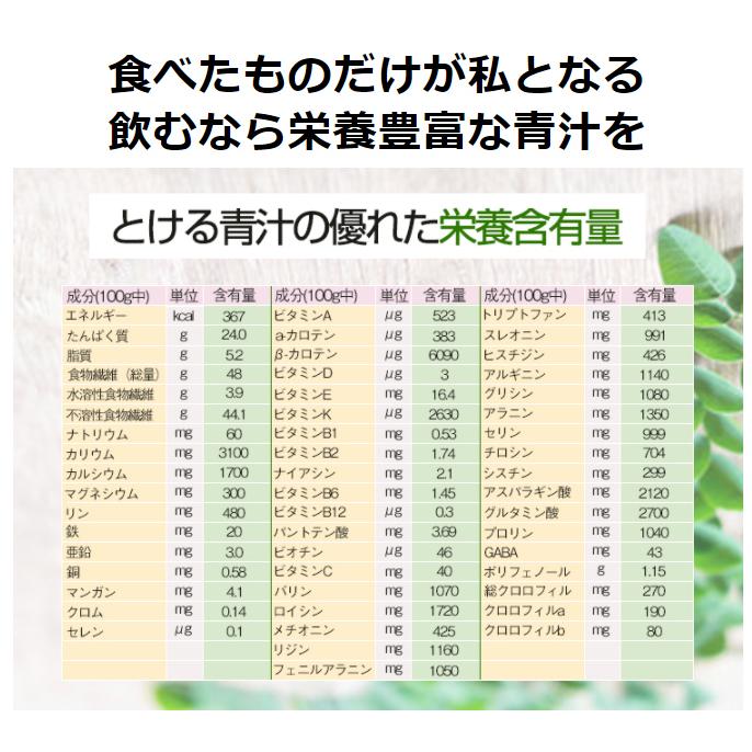 健康食品の原料屋 有機 オーガニックとける 青汁 無添加 国産 個包装 90g[3g入り15包)×2袋]×10セット｜ke28｜07