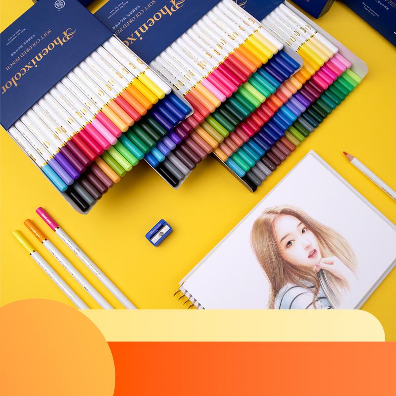 油性色鉛筆 48色セット 重ね塗り簡単芯が柔らかい : 観栄堂EC - 通販