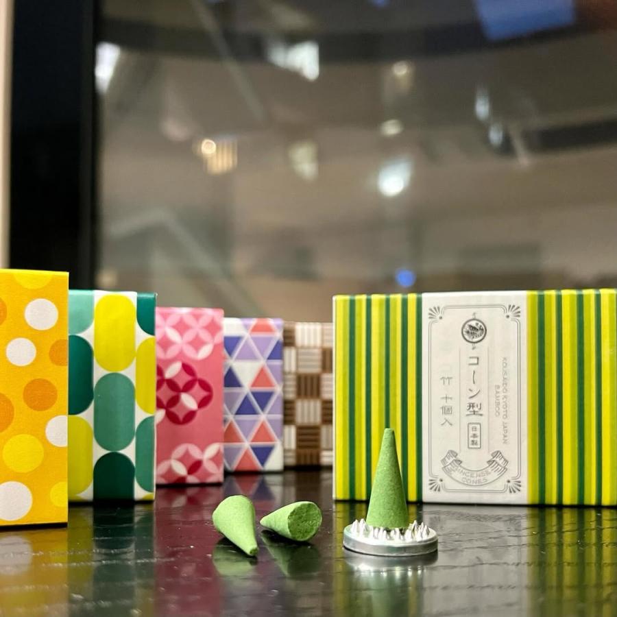 お香アロマインセンス京都香彩堂コーン型10個入り リラクゼーション プッチギフト リフレッシュ 空気浄化 | 香彩堂