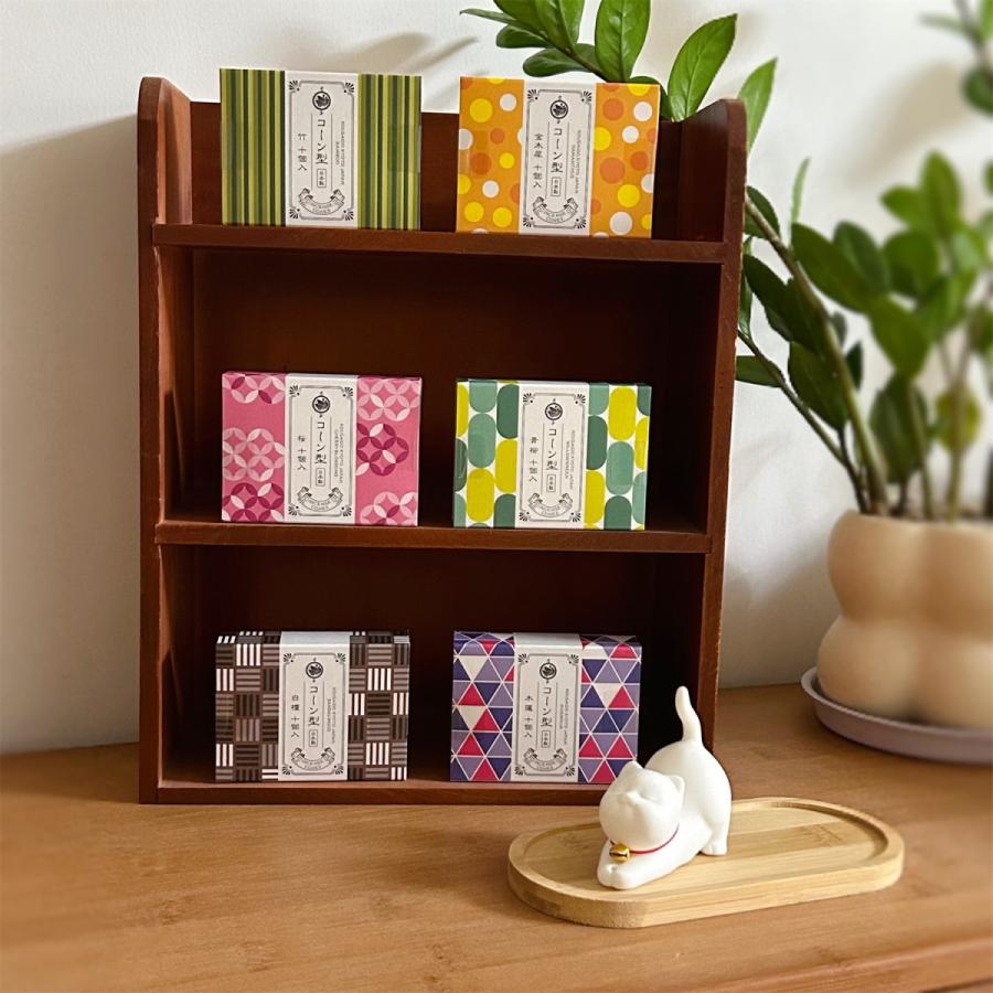 お香アロマインセンス京都香彩堂コーン型10個入り リラクゼーション プッチギフト リフレッシュ 空気浄化 | 香彩堂 | 09