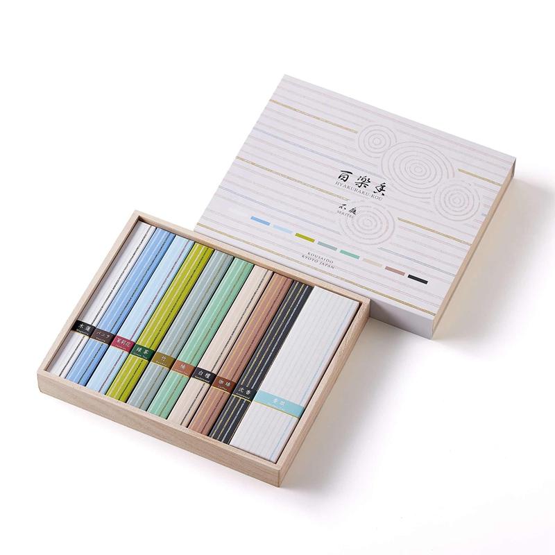 京都香彩堂百楽香九種詰合せ お香 リラクゼーション リラックス アロマ プレゼント プチギフト 御仏前はもちろんお部屋用も | 香彩堂 | 04