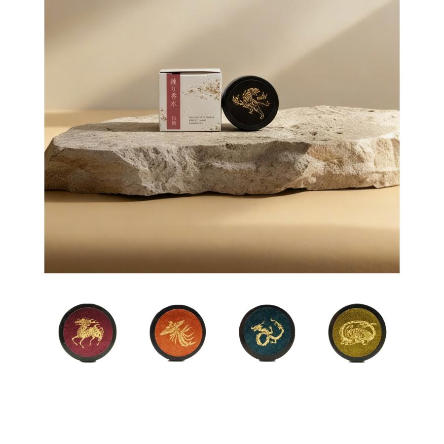 練り香水 白檀 フレグランスクリーム サンダルウッド メンツ バレンタインプレゼント 男性にもお勧め 京都香彩堂 ギフト |  | 01