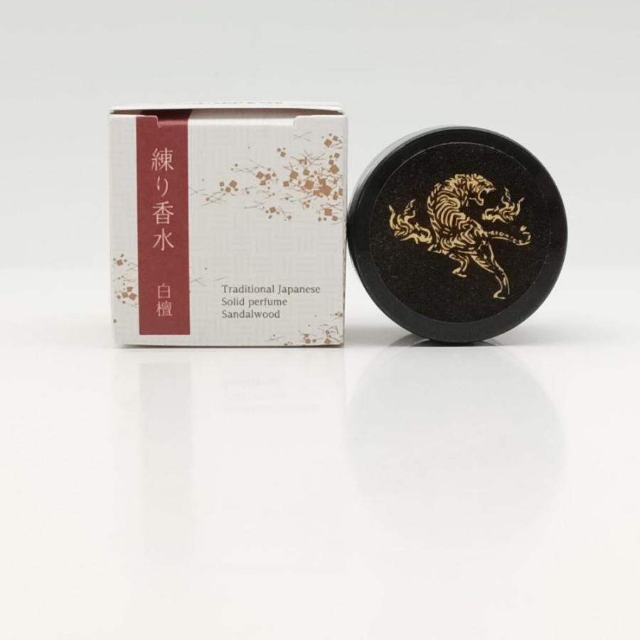 練り香水 白檀 フレグランスクリーム サンダルウッド メンツ バレンタインプレゼント 男性にもお勧め 京都香彩堂 ギフト |  | 04