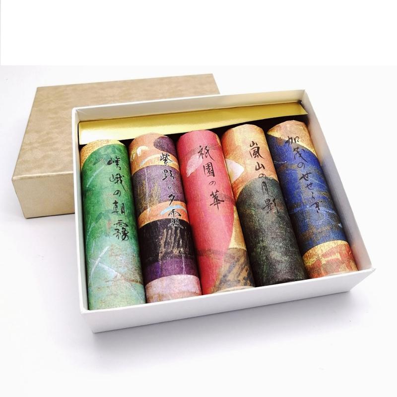 お香 5山 お線香『京線香【五山（ござん）-Gozan/Five Hills-】短寸バラ詰[有煙