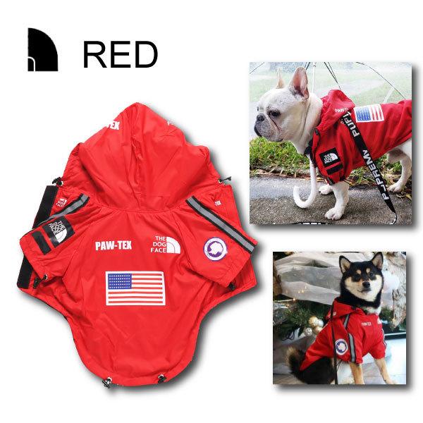犬服　アメリカン　見本 USA 犬用ウインドブレーカー レインコート 星条旗 アメリカ 犬