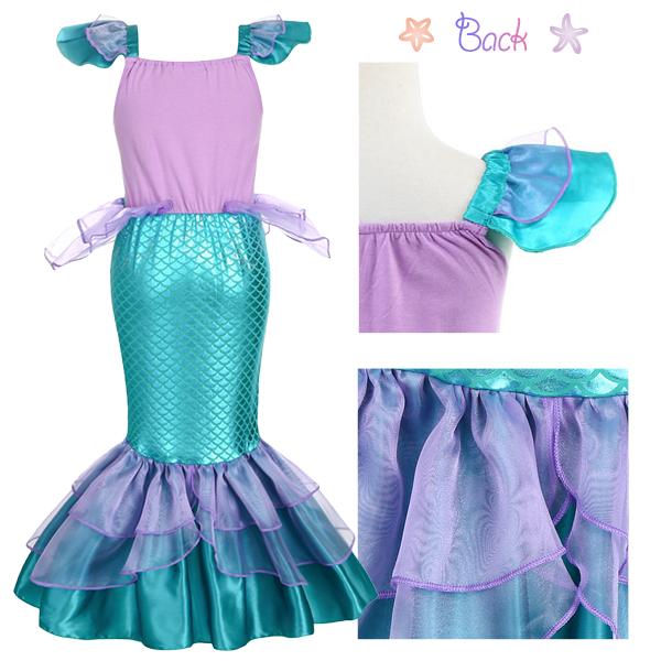 キッズ 人魚姫 ドレス プリンセス ハロウィン コスプレ 衣装 仮装