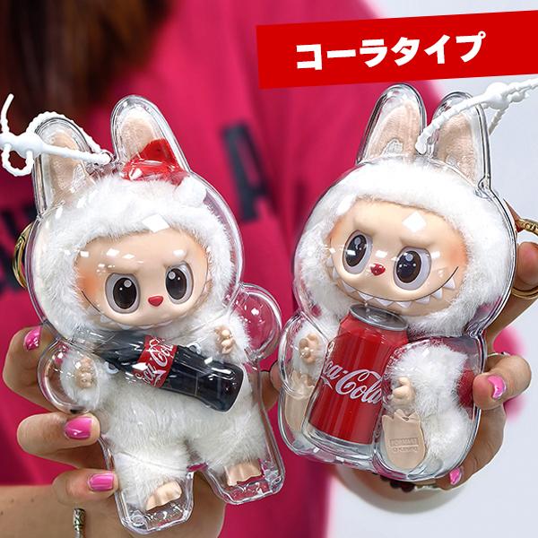 LABUBU 保護ケース ラブブ ぬいぐるみ 1/2/3/6個 セット 透明ケース