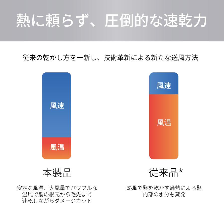 ドライヤー 速乾 大風量 冷風熱風 静音 2億 2.6m/s マイナスイオン ヘアドライヤー スピーディーイオン 軽量 過熱保護 持ち運び便利 |  | 07