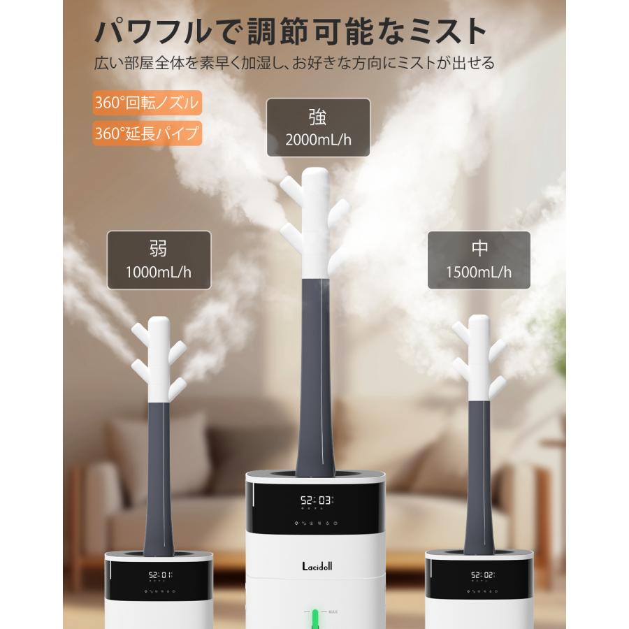 加湿器 スチーム式 20L 業務用 ハイブリッド 超音波 大容量 除菌