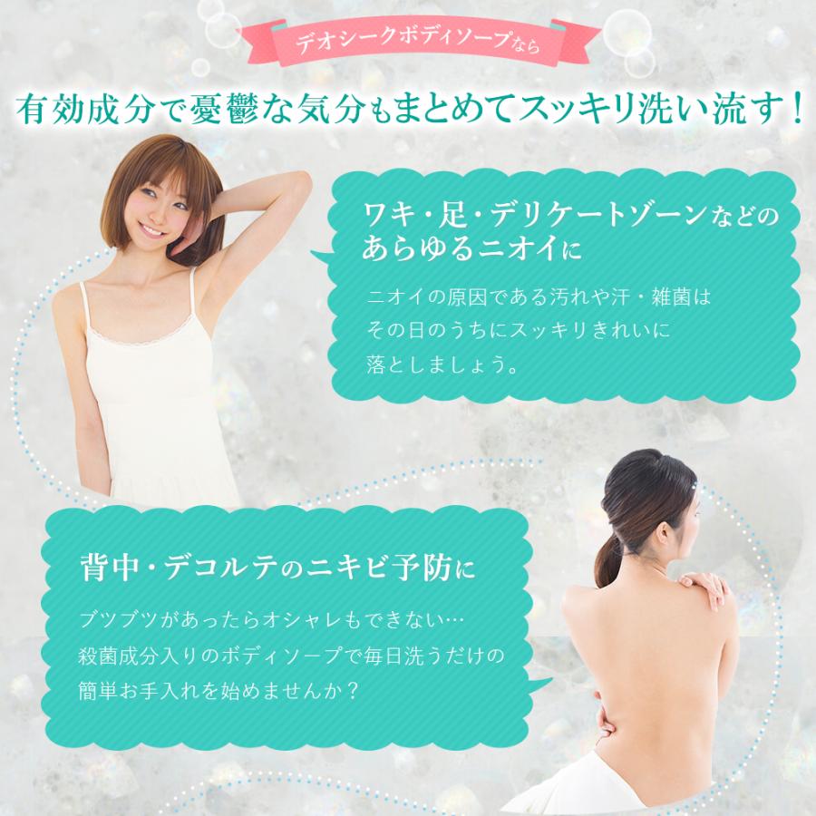 SALE 9/4 18:00まで】デオシーク ボディソープ 300ml 送料無料 ワキガ
