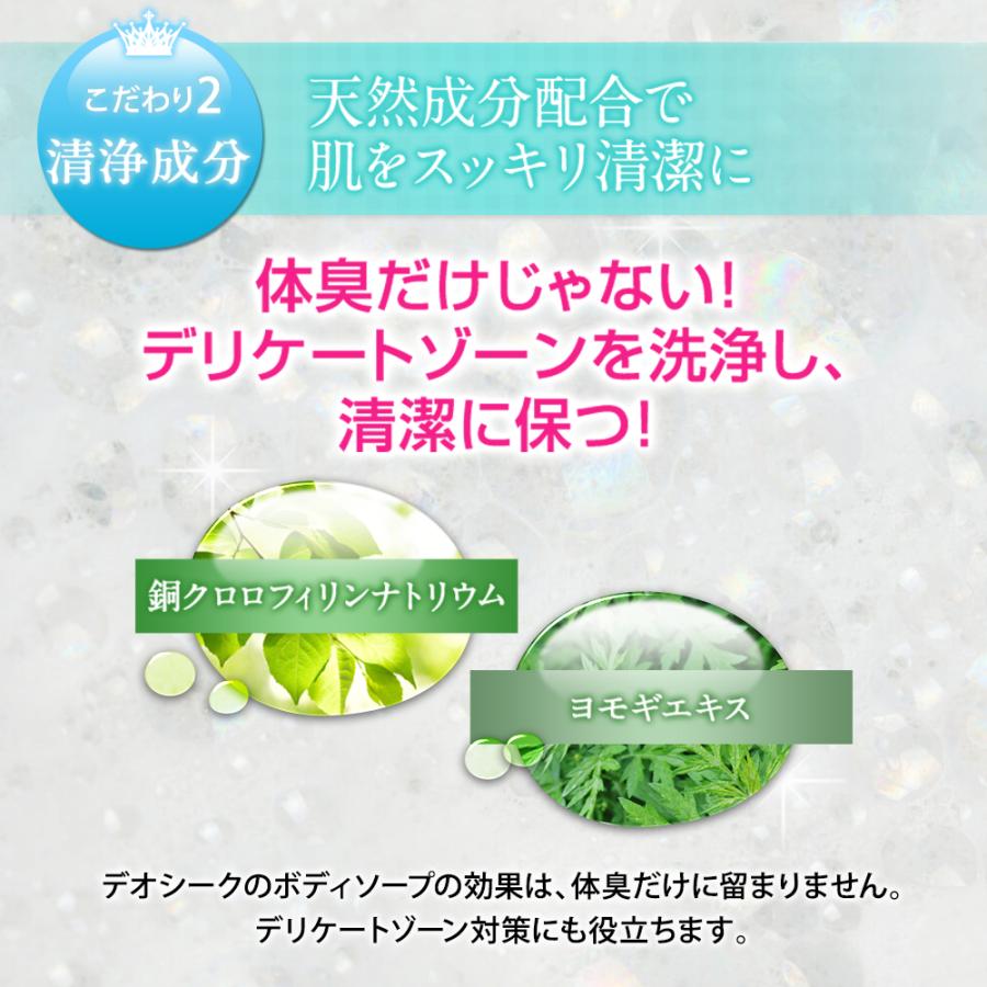SALE 9/4 18:00まで】デオシーク ボディソープ 300ml 送料無料 ワキガ