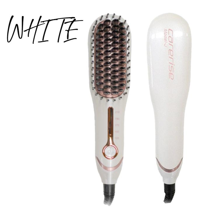 B-50JPW　 carerise Model-J　ブラシ型ヘアアイロン ホワイト |  | 01
