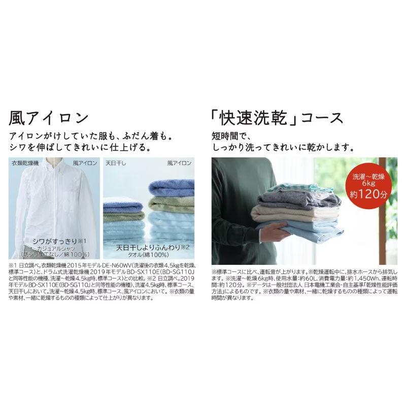 大阪限定設置込み BD-SG110JL-W 日立 ドラム式洗濯乾燥機 洗濯11.0kg 