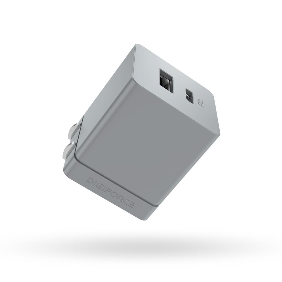 DIGIFORCE cube 20W 1A1C 2ポート 急速 超小型 充電器 スマホ iPhone Android 折畳式 acアダプター タイプC USB-C Type-C タイプA USB-A Type-A |  | 13