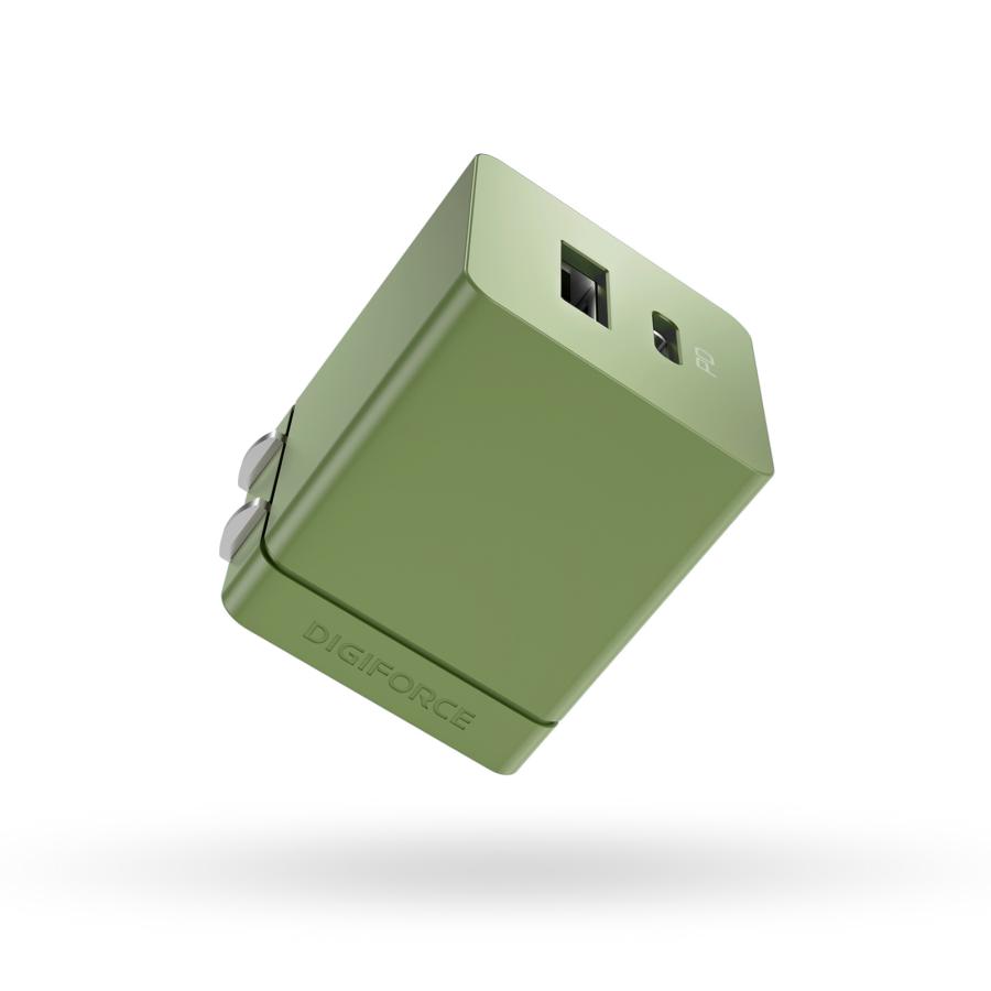 DIGIFORCE cube 20W 1A1C 2ポート 急速 超小型 充電器 スマホ iPhone Android 折畳式 acアダプター タイプC USB-C Type-C タイプA USB-A Type-A |  | 14