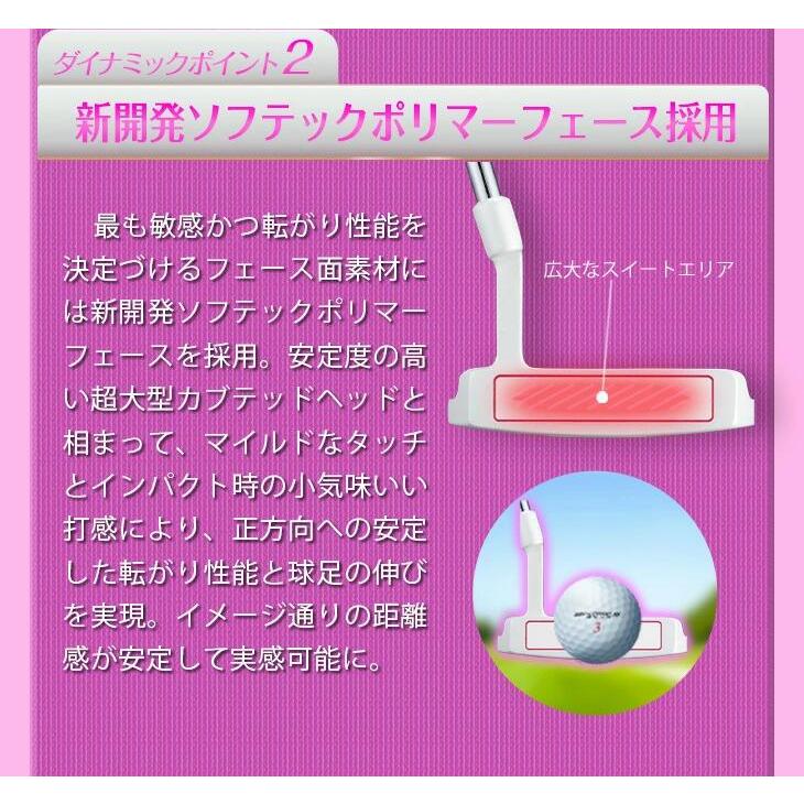 ゴルフ クラブ レフティ レディース パター マレット型 33インチ