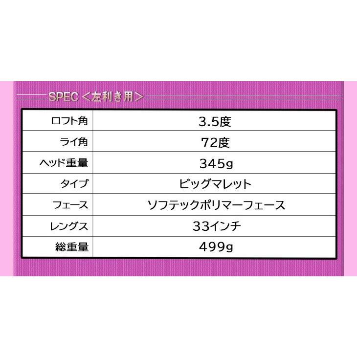 ゴルフ クラブ レフティ レディース パター マレット型 33インチ