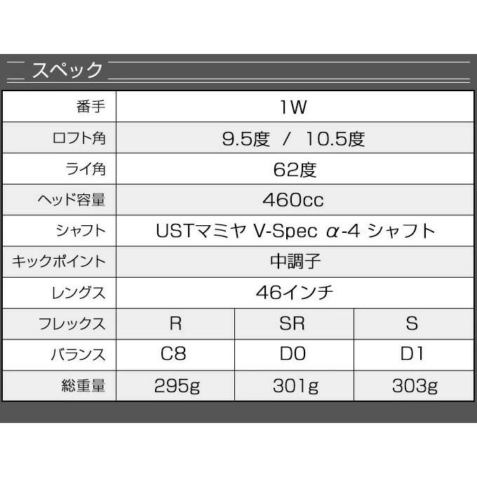 ゴルフ クラブ メンズ 高反発 ドライバー ダイナミクス プレステージ