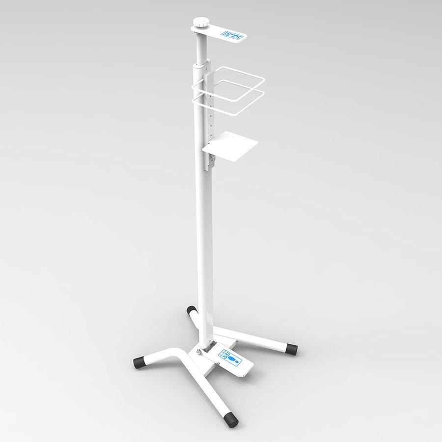 EPS-101W ナカバヤシ 足踏み消毒ポンプスタンド ホワイト | 