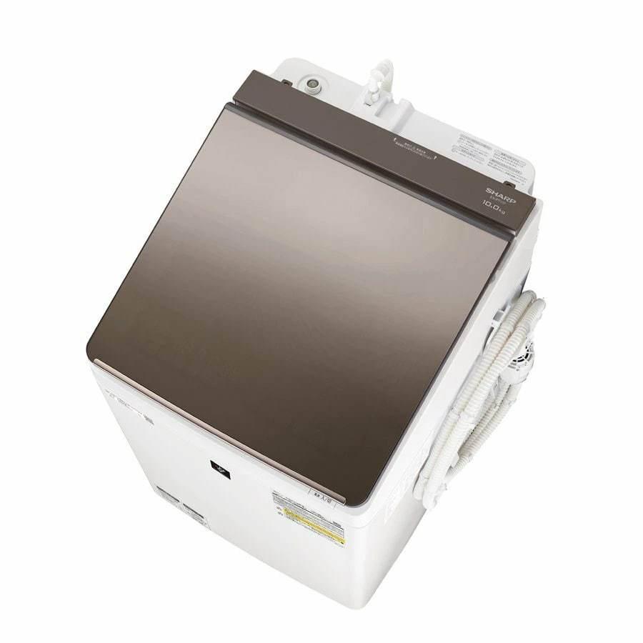 大阪限定設置込み ES-PT10F-T シャープ 10.0kg 洗濯乾燥機 ブラウン系 