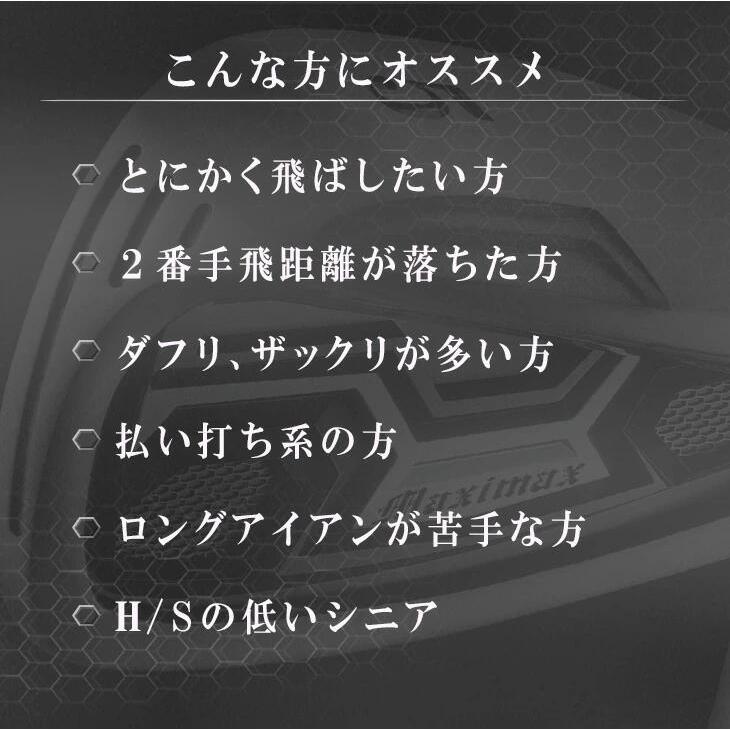ゴルフ クラブ アイアンセット 6本 5I 6I 7I 8I 9I PW 標準カーボンシャフト仕様 R S ワークスゴルフ マキシマックス |  | 08
